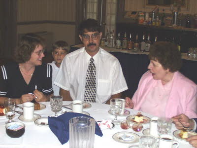 Tammy Zimmerman and son Jared, husband Craig and Betty Wagstaff